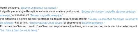 bourrer en anglais|bourrer définition.